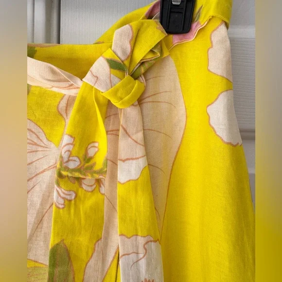 Farm Rio Garden Linen Blend Wrap Skirt, Size L - Picture 8 of 14